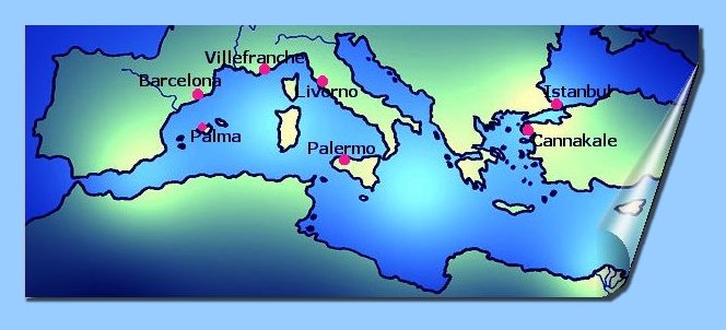 Map of the Mediterranean