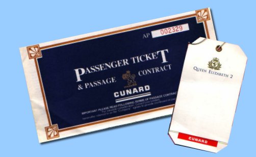 Ticket and baggage label