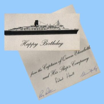 Birthday card from the Captain